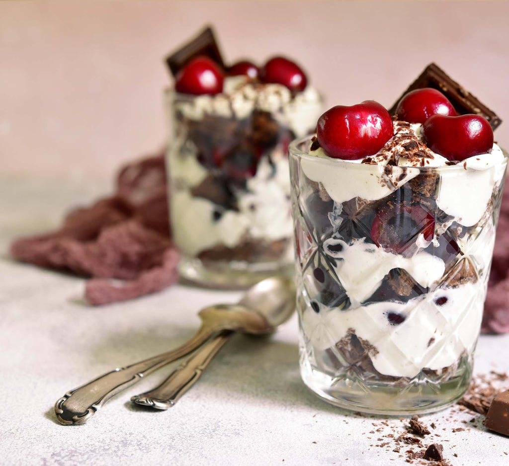 Rich and Sinful Vegan Chocolate and Cherry Trifle